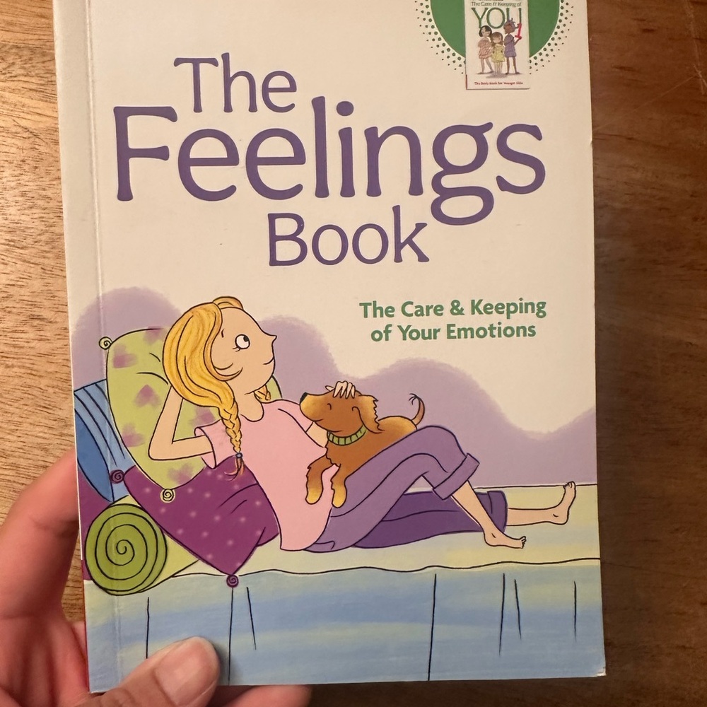 American Girl The Feelings Book with Red and Green Accents